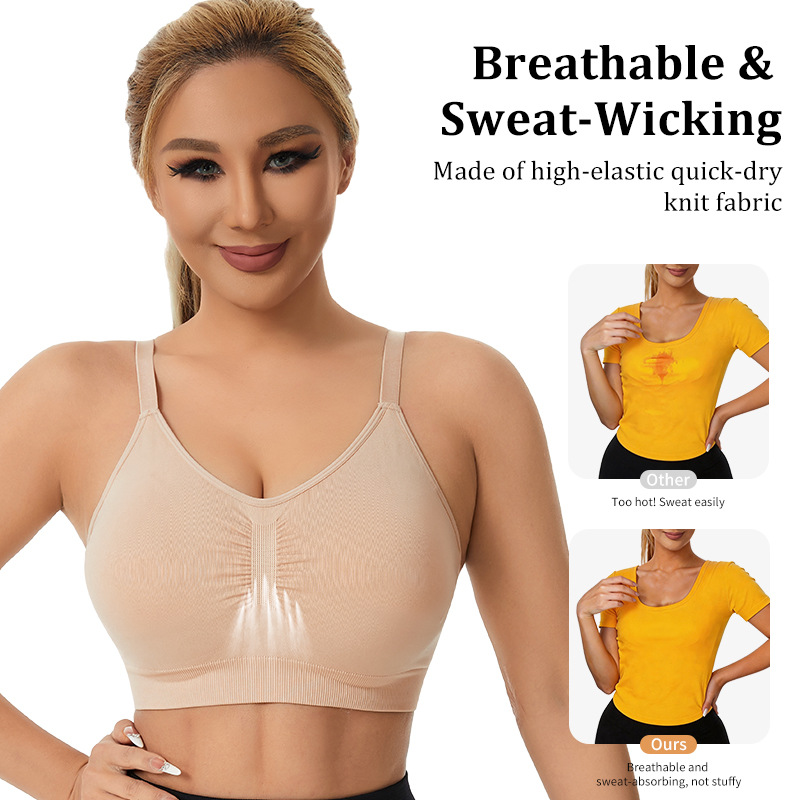 Bralette Wireless Soft - Женские беспроводные спортивные бюстгальтеры с мягкими