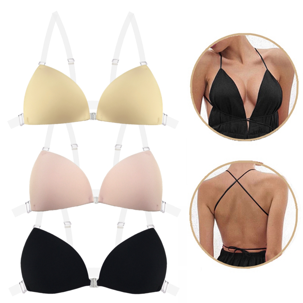 Push Up Bra Padded - Силиконовый бюстгальтер-невидимка для женщин, для свадебных