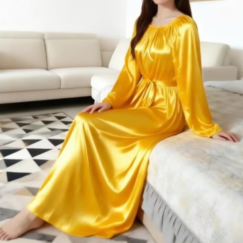Глянцевый шелковый халат с поя – обзор и цена Robe Silk Women