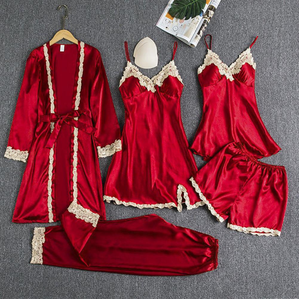 Пижамный комплект в стиле шелк – обзор и цена Robe Silk Women