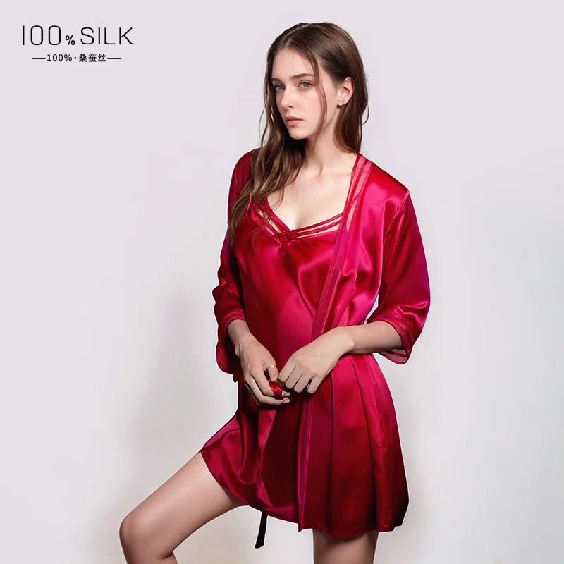 19 мм 100% шелковый халат, ким – обзор и цена Robe Silk Women